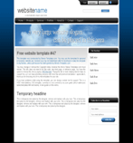 blue business template